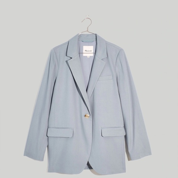 Madewell The Petite Larsen Blazer in Drapeweave XL NWT - Picture 8 of 9